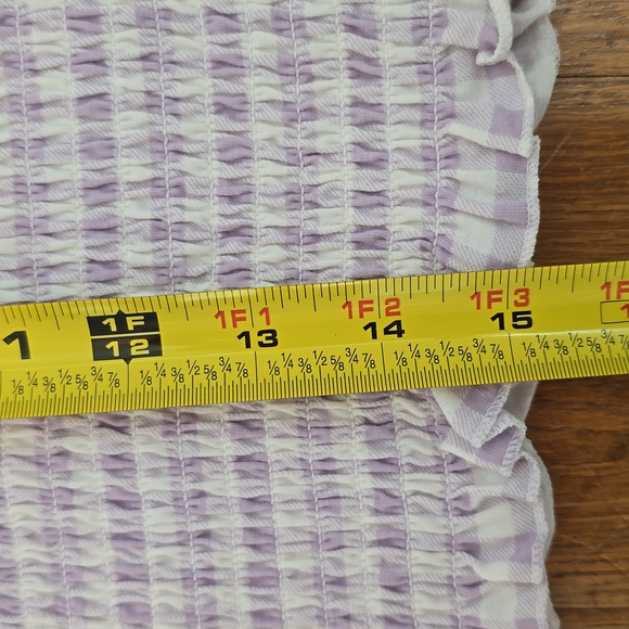 SO BRAND WOMENS JUNIOR PLUS PURPLE AND WHITE SMOCKING SUMMER TANK TOP SIZE XXL - Picture 12 of 12